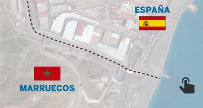 GRÁFICO: Los pasos fronterizos de El Tarajal, Ceuta