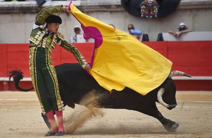 Andres Roca Rey, en la feria de Nimes, el 4 de junio.  