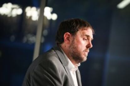 El president d'ERC, Oriol Junquera, al Parlament.