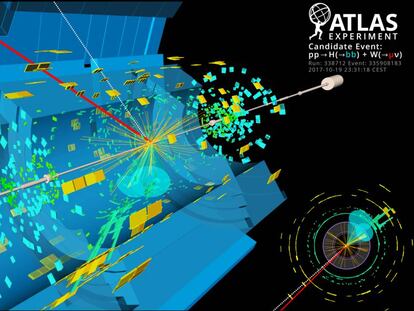 Registro de la desintegración del bosón de Higgs en dos quarks bottom en el experimento ATLAS del CERN