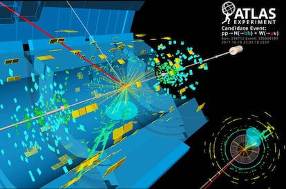 Registro de la desintegración del bosón de Higgs en dos quarks bottom en el experimento ATLAS del CERN