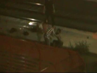 Escalofriantes imágenes minutos después del accidente