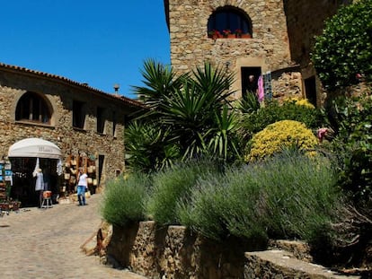 Casco histórico gótico de la villa de Pals.