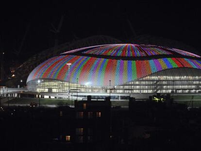 The Bolshoi Ice Dome, uno de los nuevos estadios para los Juegos de Sochi (Rusia).