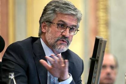 Manuel Marín, presidente del Congreso, durante un pleno.