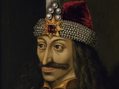 Vlad III, Prince of Wallachia, in a 16th-century painting found in the collection of the Ambras Palace in Austria.