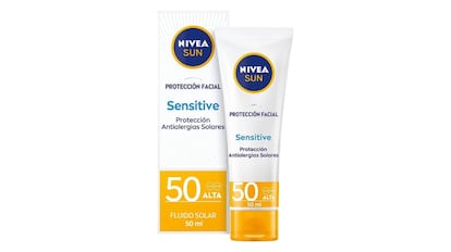 Protector solar facial Nivea para pieles sensibles