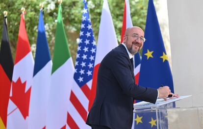 Charles Michel, this Thursday in Borgo Egnazia.