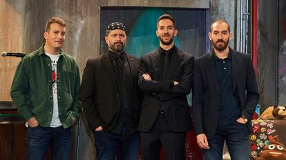 El equipo de 'La resistencia': desde la izquierda, Grison, Ricardo Castella, David Broncano y Jorge Ponce.