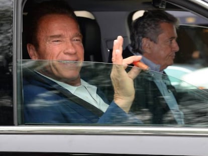 Schwarzenegger, este 16 de mayor en Nueva York. 