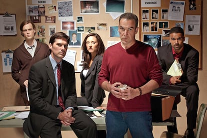 Una escena de <i>Mentes criminales,</i> serie dedicada a hacer perfiles de asesinos  que dirige   Jason Gideon.