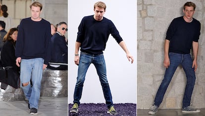 JW Anderson

El mago de los accesorios (tanto los de su propia firma como los de Loewe son los best seller del momento) no se complica a la hora de vestir. Vaqueros, jersey azul marino y zapatillas son sus imprescindibles.