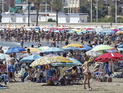 Imagen de la playa de Cullera (Valencia).