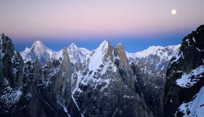 Vista general de las montañas que componen Gasherbrum en Pakistán.