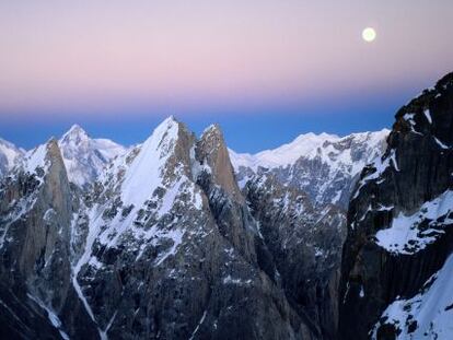 Vista general de las montañas que componen Gasherbrum en Pakistán.
