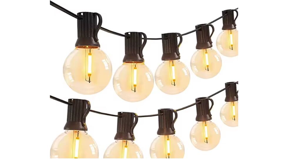 Vista de la guirnalda de luces con descuento en AliExpress.