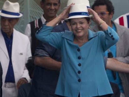 La presidenta Dilma Rousseff el domingo en R&iacute;o