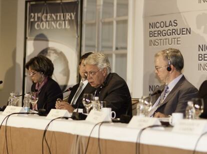 Felipe Gonz&aacute;lez en el Berggruen Institute en M&eacute;xico.