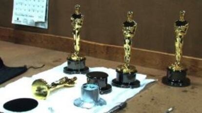 Las estatuillas de los premios Oscar.