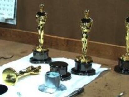 Las estatuillas de los premios Oscar.