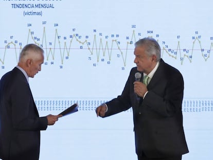 López Obrador y el periodista Jorge Ramos