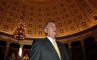 El presidente de la Cámara, John Boehner. 