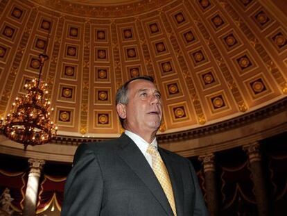 El presidente de la Cámara, John Boehner. 