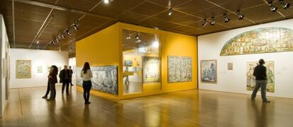 Una de las salas de la muestra &#039;El brillo de las ciudades. La ruta del azulejo&#039;, en la Fundaci&oacute;n Calouste Gulbenkian de Lisboa.