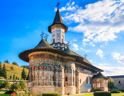 Uno de los monasterios pintados de Bucovina.