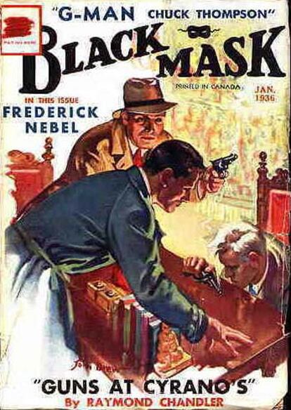 Cuento de Raymond Chandler, 'Pistolas en Cyrano's', publicado en 1936.