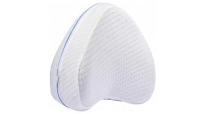 Esta es la mejor almohada para poner entre las piernas para dormir fabricada con espuma viscoelástica de gel.