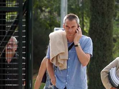El dirigente de la ilegalizada Batasuna Joseba Permach, a su llegada hoy a la Audiencia Nacional.