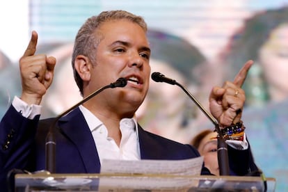 El presidente electo de Colombia, Iván Duque. 