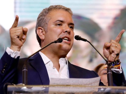 El presidente electo de Colombia, Iván Duque. 