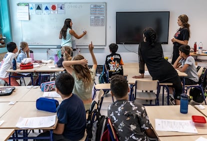Alumnes de l'escola del CEIP Les Arts de València