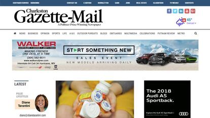 Edición digital del Charleston Gazzete-Mail.