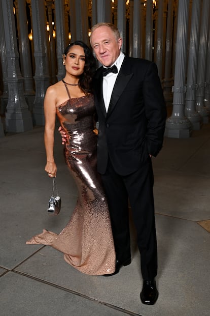 Salma Hayek and François-Henri Pinault, owner of Kering (the conglomerate that owns brands such as Gucci, Balenciaga and Saint Laurent).