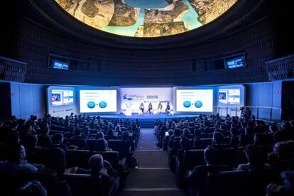 Sesión plenaria del Legal Management Forum en el auditorio Mutua Madrileña, que este año repetirá como sede del encuentro