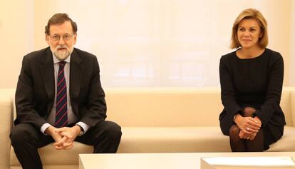 Mariano Rajoy i María Dolores de Cospedal.