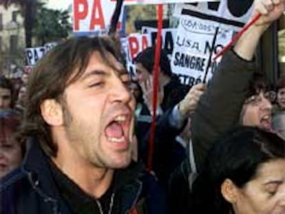 Manifestación contra la guerra de Irak en Madrid
