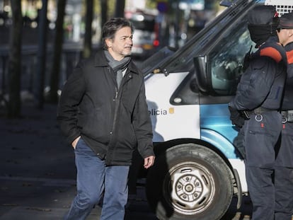 Oriol Pujol Ferrusola, entrando en la Audiencia Provincial de Barcelona en diciembre de 2018.