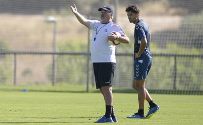 Enzo Zidane junto a Antonio Iriondo