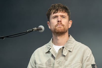 El músico británico James Blake, durante un concierto en Gotemburgo (Suecia), en agosto de 2024.