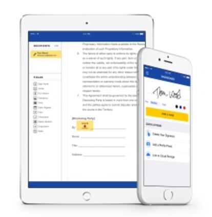 DocuSign es un sistema de firma electrónica que sustituye los documentos de papel.