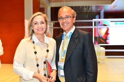 Cristina Sancho, presidenta de la Fundación Wolters Kluwer, y Vicente Sánchez, CEO de LA LEY
