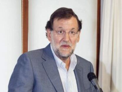 Mariano Rajoy, en Pontevedra.
