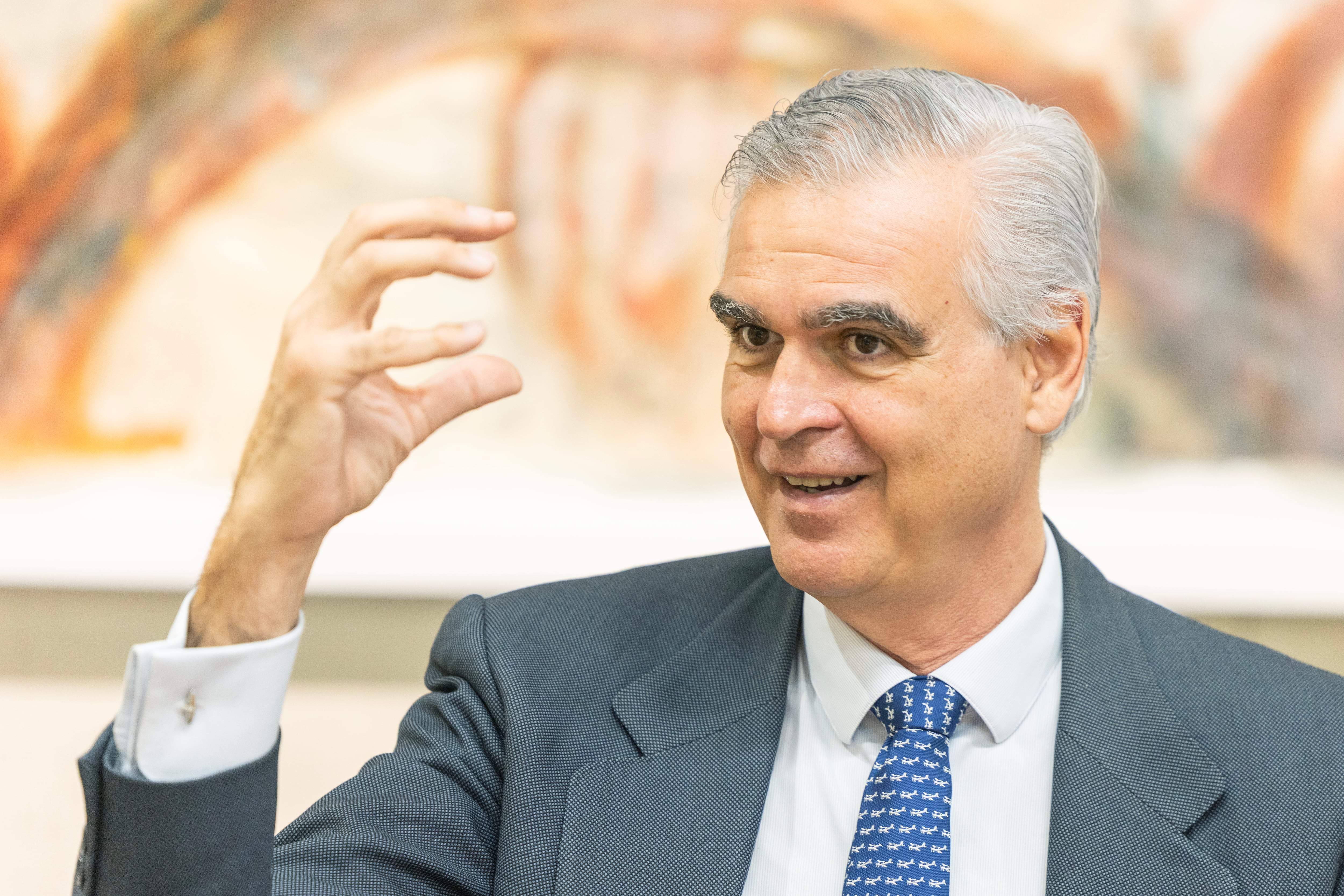 Arturo Llopis, exjugador de baloncesto y socio de Spencer Stuart España, fotografiado en su oficina de Madrid.