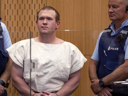 Brenton Tarrant, el acusado de asesinar a más de 50 personas en dos mezquitas en Christchurch, Nueva Zelanda en marzo pasado.