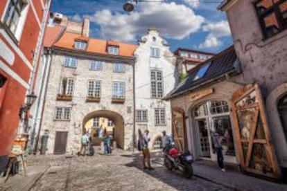 Casco antiguo de Riga (Letonia).