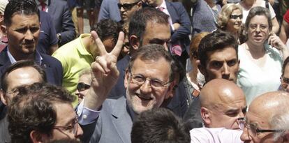 Mariano Rajoy en Salamanca, este jueves.